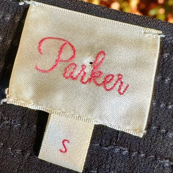 Parker Rare ‘Lola’ Diamond Design Beaded Split-Back High-Low Tank Top Size Small - Picture 2 of 16